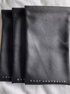 Quay Australia Black Sunglass Pouch